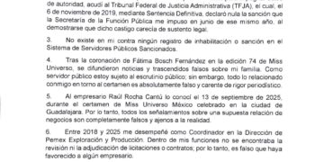 Aclara Bernardo Bosch señalamientos sobre Miss Universo