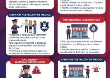 Autoridades capitalinas recomiendan a comercios reforzar seguridad ante alta afluencia decembrina