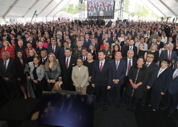 Gobernación asiste al Primer Informe de Gobierno de Alejandro Armenta en Puebla