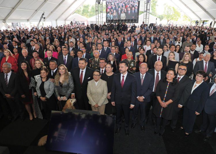 Gobernación asiste al Primer Informe de Gobierno de Alejandro Armenta en Puebla