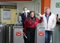 Clara Brugada entrega simuladores de operación para capacitar  A trabajadoras y trabajadores de la línea 1 del metro