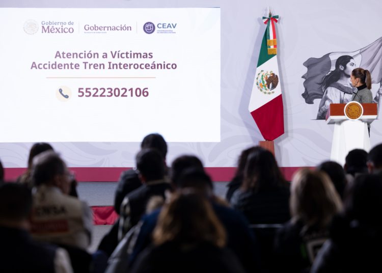 Sheinbaum viajará a Oaxaca para atender a víctimas del descarrilamiento