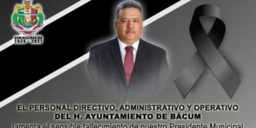 Muere el alcalde de Bácum, Sonora