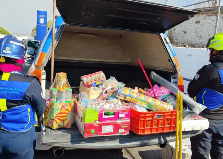 Municipio de Querétaro realiza operativo contra pirotecnia ilegal