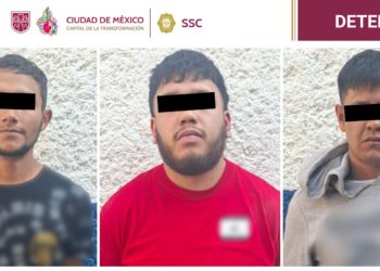SSC: Detienen a tres presuntos extorsionadores en Venustiano Carranza