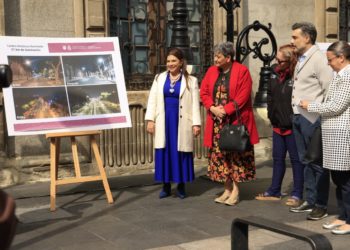 Programa de iluminación para florecimiento del Centro Histórico; contempla intervención de 15 edificios, anuncia Brugada