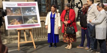 Programa de iluminación para florecimiento del Centro Histórico; contempla intervención de 15 edificios, anuncia Brugada