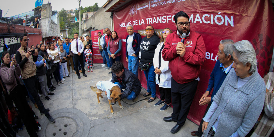 Naucalpan recupera espacio público y rinde homenaje a “Lobito” en San Lorenzo Totolinga