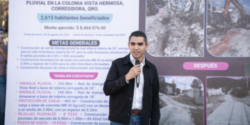 Municipio de Corregidora inaugura red de alcantarillado pluvial en la colonia Vista Hermosa