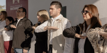 Entrega gobierno municipal de Matamoros nueva techumbre y explanada cívica