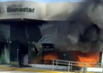 Queman Bancos de Bienestar en varios municipios de Jalisco y Michoacán, tras muerte de El Mencho