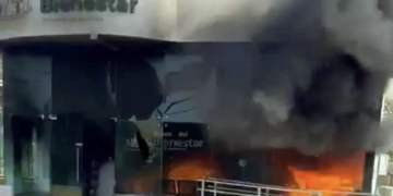 Queman Bancos de Bienestar en varios municipios de Jalisco y Michoacán, tras muerte de El Mencho