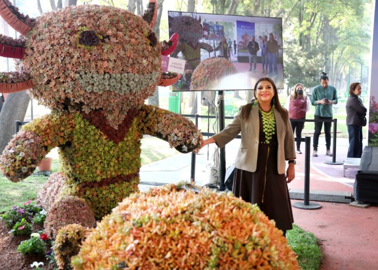 Con topiarios en 90 avenidas, la ciudad se vestirá de color y brillo rumbo al mundial, asegura Clara Brugada