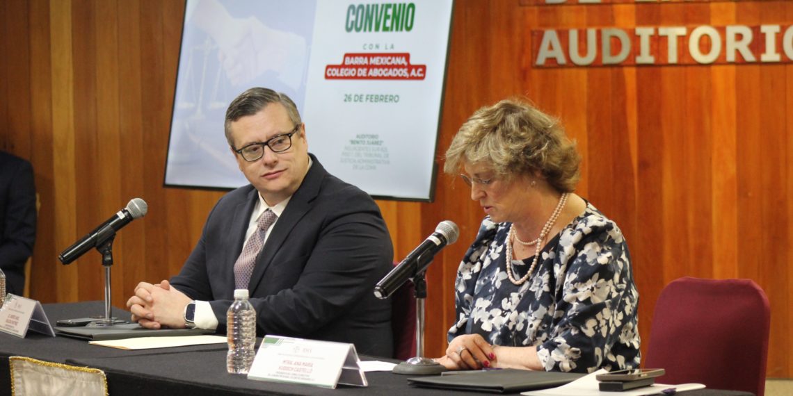 TJACDMX y La Barra Mexicana, Colegio de Abogados firman convenio para fortalecer la cultura jurídica y el acceso a la justicia en la Ciudad de México