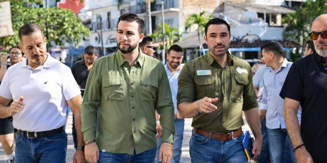 Alcalde Luis Munguía supervisa avances de las obras Avenida México y Malecón dos