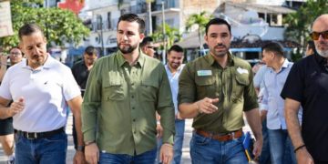 Alcalde Luis Munguía supervisa avances de las obras Avenida México y Malecón dos