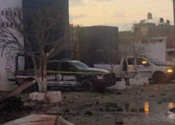 Atacan comandancia municipal de Luis Moya, Zacatecas, con un presunto vehículo con explosivos