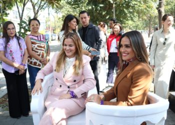 Alcaldía Cuauhtémoc y Gobierno de Mérida firman convenio de colaboración; instalan punto violeta en la colonia Roma