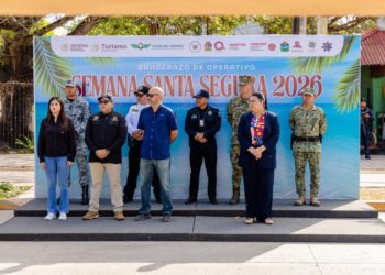 Dan banderazo de salida del Operativo Semana Santa Segura 2026 en Tulum