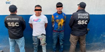 SSC captura a dos presuntos narcomenudistas en inmediaciones de secundaria en la GAM