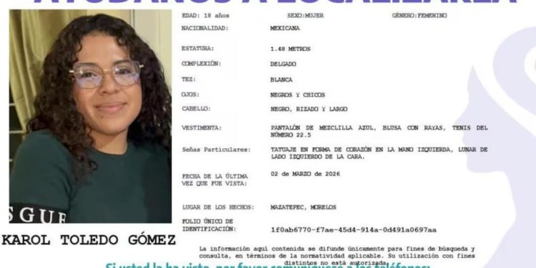 Reportan desaparición de otra estudiante en Morelos