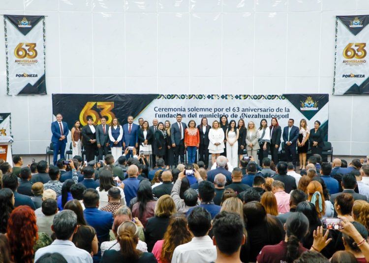 Nezahualcóyotl celebra 63 aniversario con inversión histórica para mejorar abasto de agua, pavimentación y seguridad: Adolfo Cerqueda