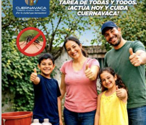 Llama Ayuntamiento de Cuernavaca a reforzar la prevención en casa contra enfermedades transmitidas por vector