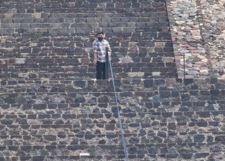 Reportan balacera en las pirámides de Teotihuacán