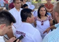 Abuchean a Beatriz Mojica en acto de Morena en Acapulco