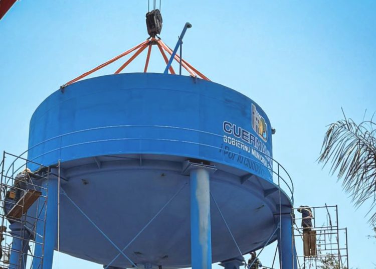 Concluye ayuntamiento de Cuernavaca construcción de tanque elevado en Palmira
