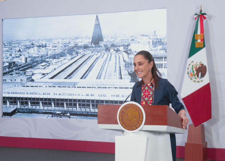 Anuncia Sheinbaum remodelación de terminal ferroviaria en Buenavista