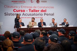 En Naucalpan concluyen elementos de la guardia municipal curso-taller del Sistema Acusatorio Penal