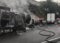 Chocan dos pipas y un tráiler en la Chamapa-Lechería