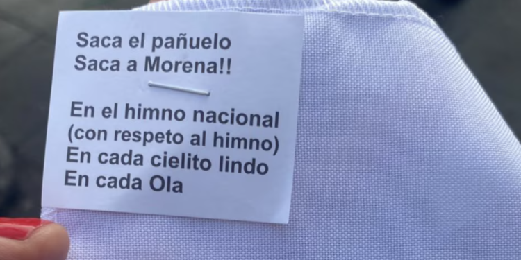 “Saca el pañuelo, saca a Morena”: la consigna opositora que llegó al Fan Fest del Mundial 2026 en CDMX