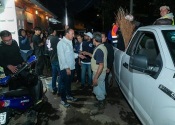 Encabeza alcalde Carlos Orvañanos recorridos en las zonas afectadas por lluvias en Cuajimalpa