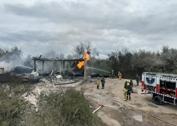 Ocurre fuerte explosión de pipa en predio clandestino del municipio de Tepeaca, Puebla