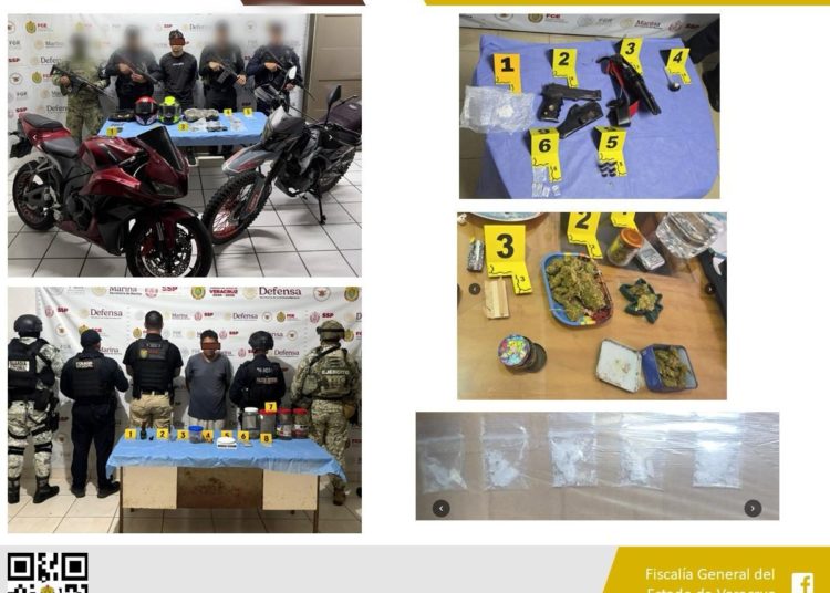 Cateos desarticulan focos de criminalidad en Veracruz; 29 detenidos tras 35 diligencias en 25 municipios