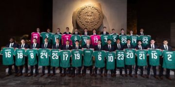 Selección Mexicana se toma foto oficial de la Copa del Mundo en el Museo de Antropología