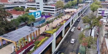 Sin concluir, Clara Brugada inaugura Calzada Flotante Tlallipan