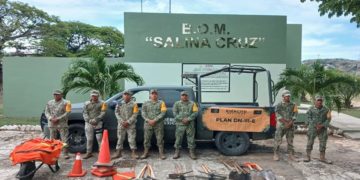 Ejército, Fuerza Aérea y Guardia Nacional realizan actividades de Plan DN-III-E en municipios de tres estados del Pacifico