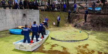 Coyoacán inicia rescate del lago de Huayamilpas con apoyo de Marina y autoridades ambientales