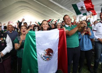 Celebra Sheinbaum triunfo de México alejada de protestas